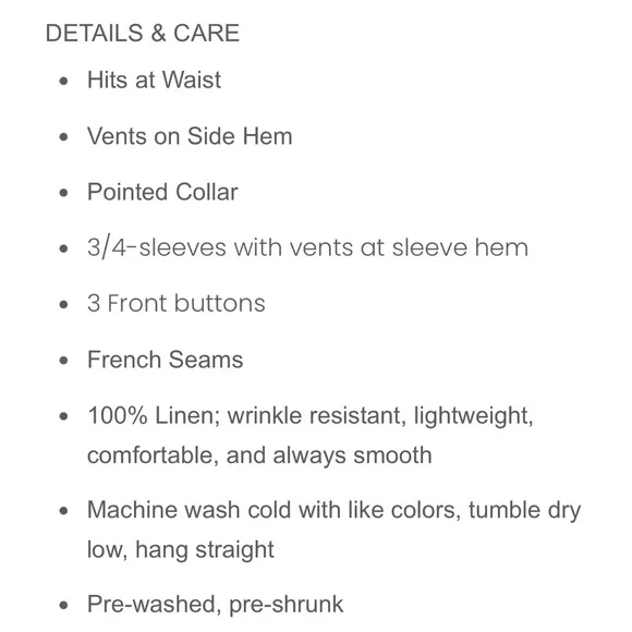 Fridaze 100% Linen Chartreuse Sailor Button-Up Jacket Size Small - Picture 7 of 7